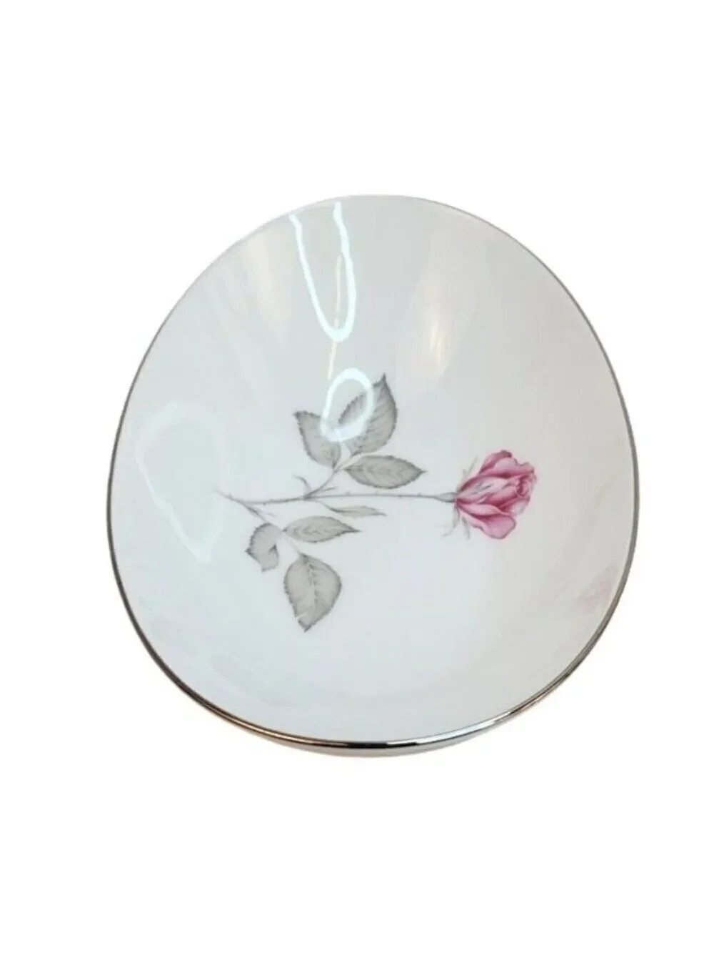 Vintage Zylstra Rose Selected Fine China Oval Serving Bowl Made in Japan